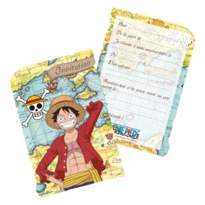 Anniversaire enfant, one piece, invitations