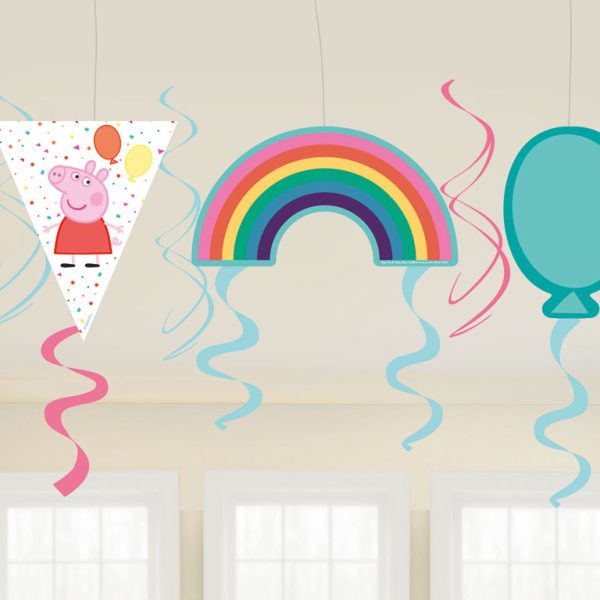 Anniversaire enfant, peppa pig, deco tourbillon