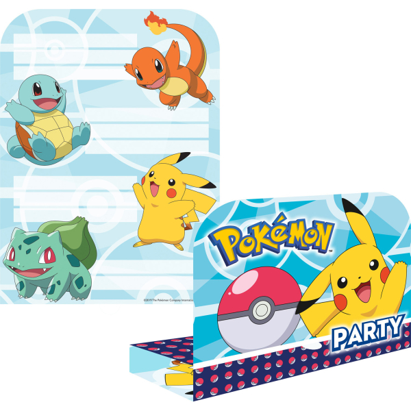 Anniversaire enfant, Pokémon, invitations