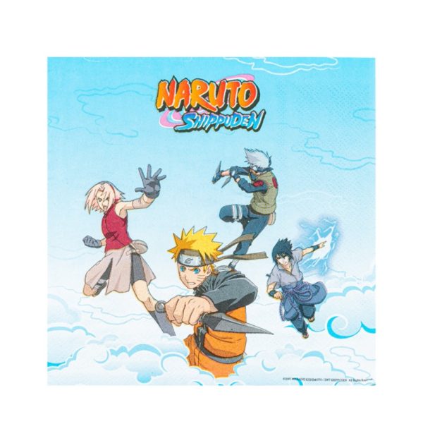 Anniversaire enfant, serviettes, naruto