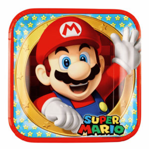Anniversaire enfant, Super Mario, assiettes