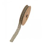 Décoration, ruban, dentelle, taupe, 2 mètres