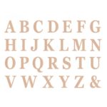 Décoration de salle, lettres adhésives, rose gold