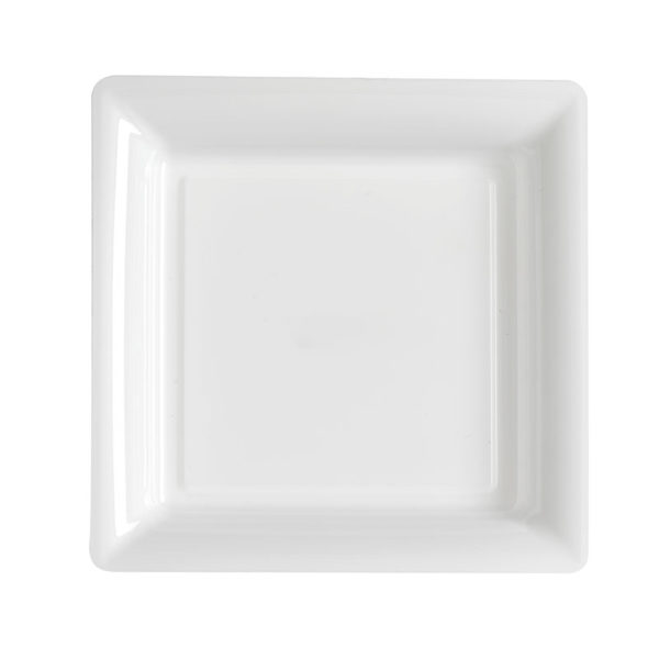 Décoration de table, assiettes, blanches, 18 cm
