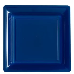 Décoration de table, assiettes, bleu marine