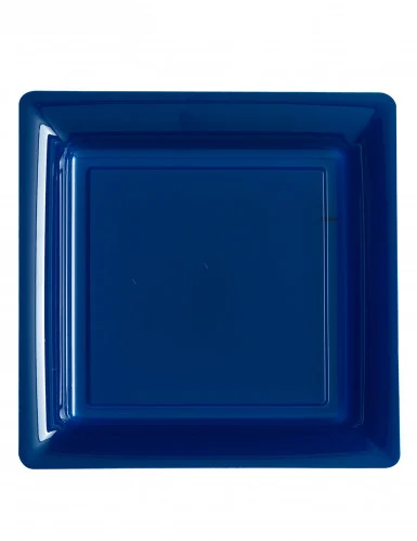 Décoration de table, assiettes, bleu marine