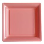 Décoration de table, assiettes, réutilisables, rose pastel