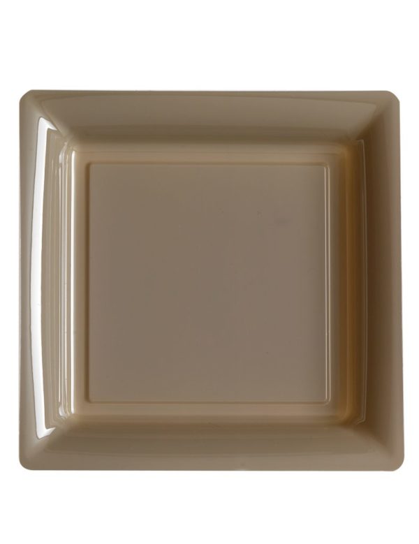 Décoration de table, assiettes, réutilisables, taupe