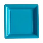 Décoration de table, assiettes, réutilisables, turquoise