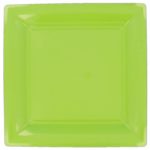 Décoration de table, assiettes, réutilisables, vert anis