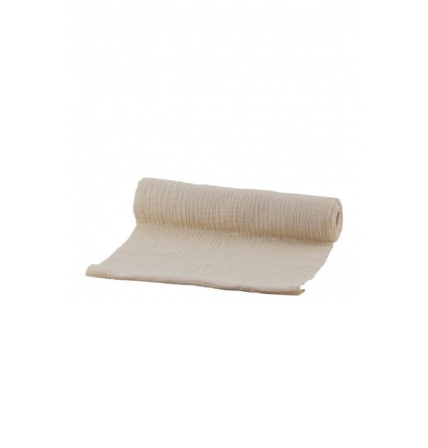 Décoration de table, chemin de table, gaufré, beige
