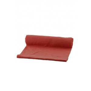 Décoration de table, chemin de table, gaufré, terracotta