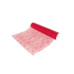 Décoration de table, chemin de table, glitter, rouge