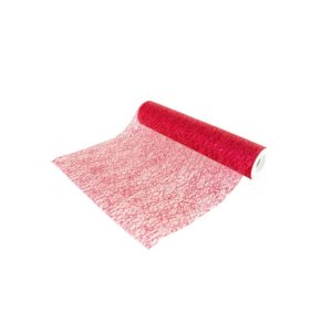 Décoration de table, chemin de table, glitter, rouge