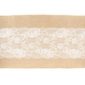 Décoration de table, chemin de table, jute, naturelle