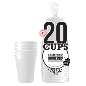 Décoration de table, gobelets, cups, blancs