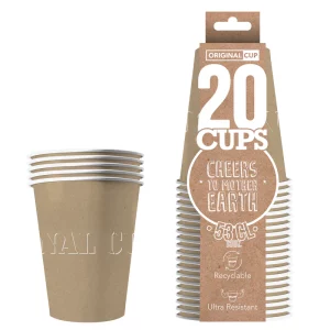 Décoration de table, gobelets, cups, kraft
