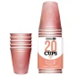 Décoration de table, gobelets, cups, rose gold