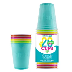 Décoration de table, gobelets, cups, summer