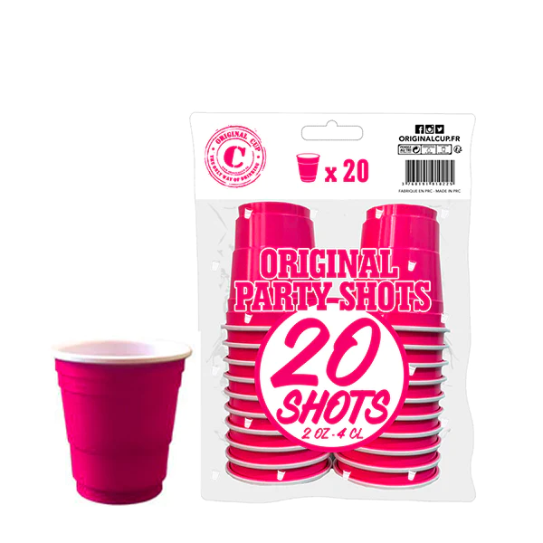 Décoration de table, Shooters, Original cup, rose