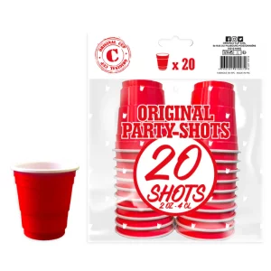 Décoration de table, Shooters, Original cup, rouge