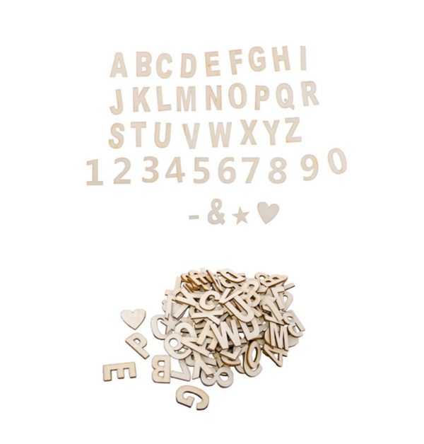 Décoration de table, lettres et chiffres, adhesifs
