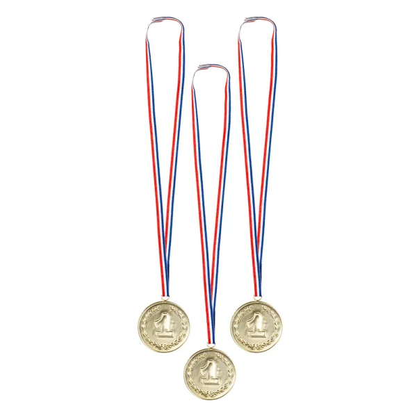 Accessoires de fête, bijoux, 3 médailles