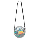 Accessoires de fête, bijoux, sac a bandoulière, holo argent