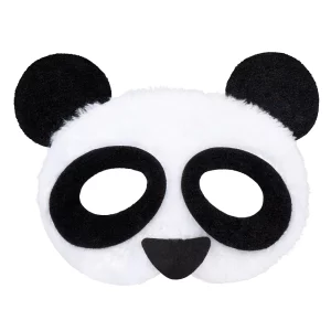 Accessoire de fête, demi masque, panda