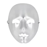 Accessoires de fête, masque, mime, argent