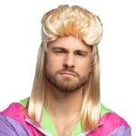 Accessoires de fête, perruques, larry, blond