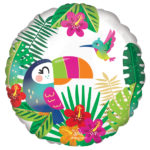 Anniversaire adulte, tropical, ballon, tropical paradise