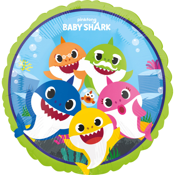 Anniversaire enfant, Baby Shark, 43 cm