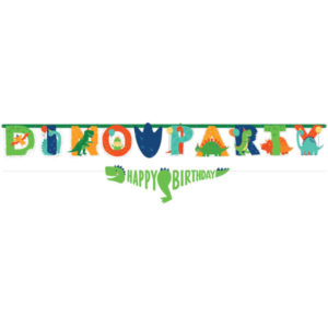 Anniversaire enfant, dinosaure, banniere