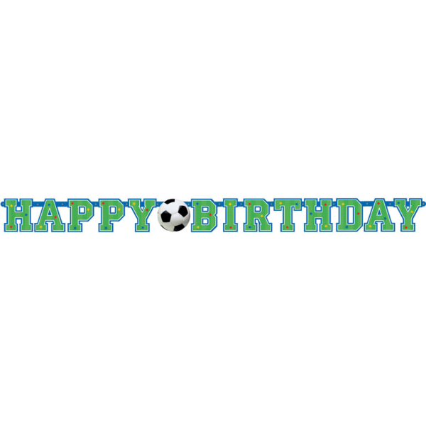 Anniversaire enfant, football, guirlande