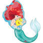 Anniversaire enfant, La petite sirene, ballons, standard