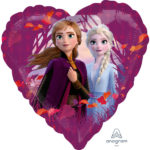 Anniversaire enfant, La Reine des Neiges, ballon, coeur