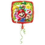 Anniversaire enfant, Mario Bros, Ballon, Carre