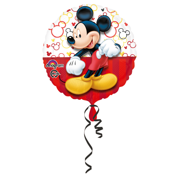 Anniversaire enfant, Mickey Mouse, ballons, aluminium, portrait