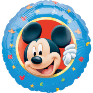 Anniversaire enfant, mickey mouse, ballons, alu, tete