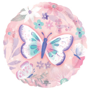 Anniversaire enfant, papillons, ballons, standard