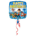Anniversaire enfant, pat patrouille, ballons-carre