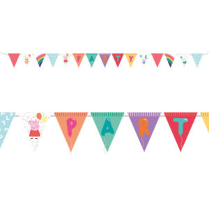 Anniversaire enfant, Peppa Pig, Fanion