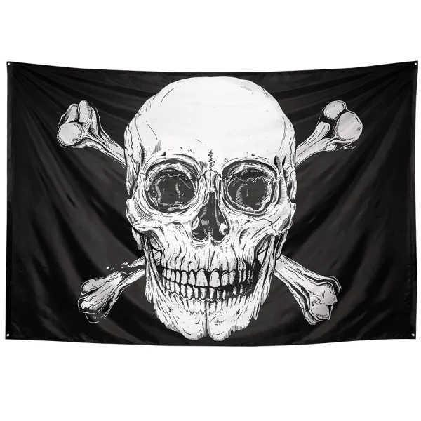 Anniversaire enfant, pirates, drapeau xxl