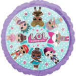 Anniversaire enfant, poupees lol, ballons, standard