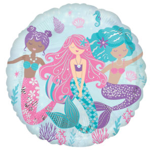 Anniversaire enfant, sirene, ballons, standard