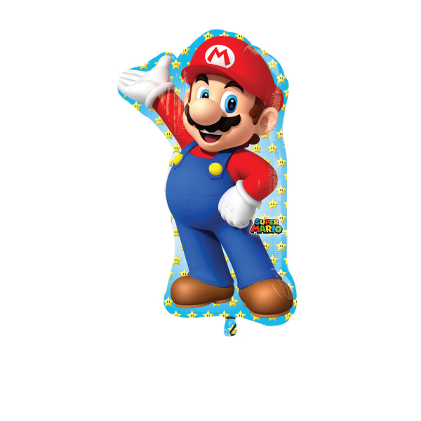 Anniversaire enfant, Super Mario, ballons, Super shape