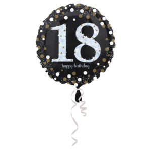 Ballons et hélium, Ballon anniversaire, 18 ans, holographique