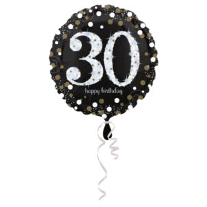 Ballons et hélium, Ballon anniversaire, 30 ans, holographique