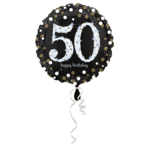 Ballons et hélium, Ballon anniversaire, 50 ans, holographique